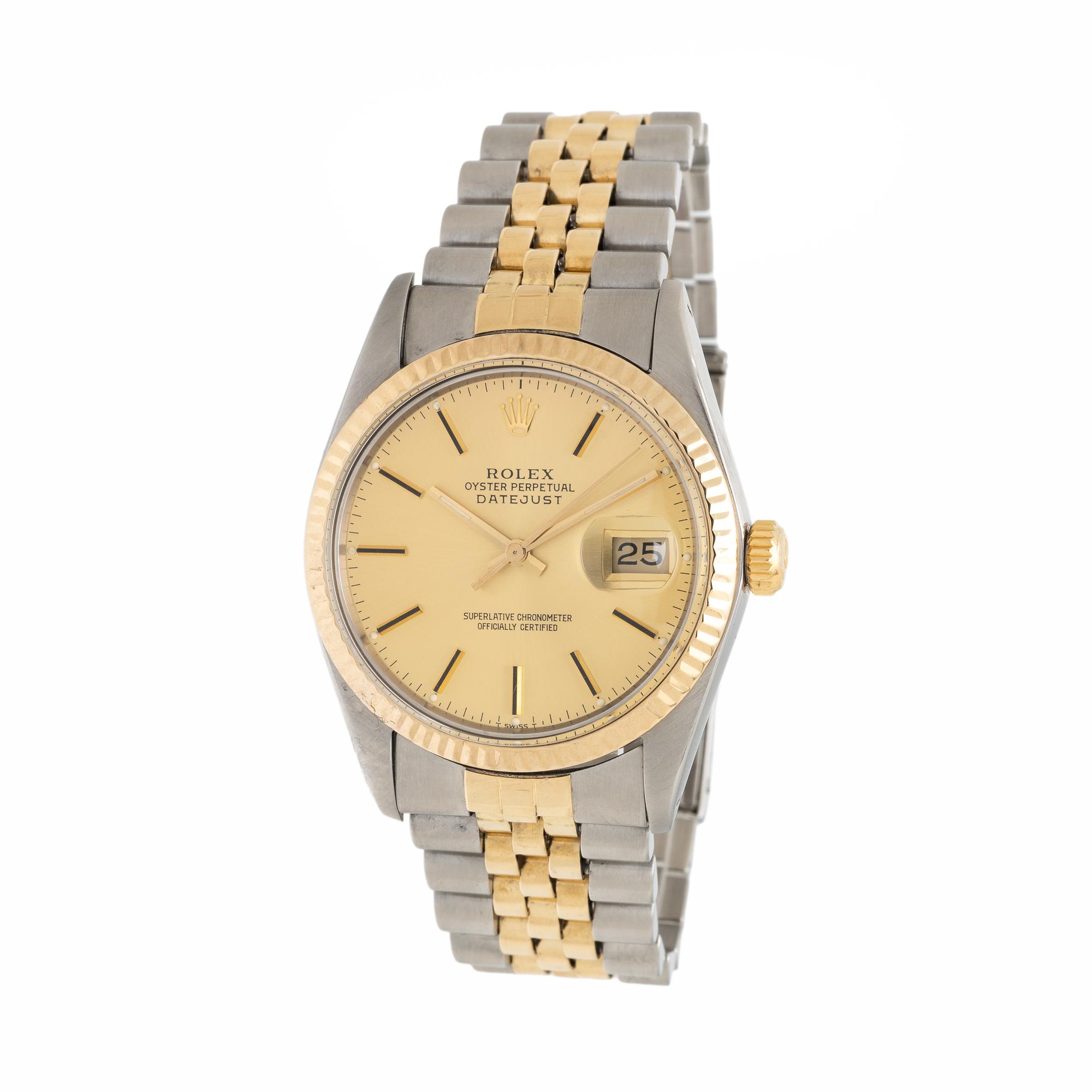 Rolex, Ref. 16013, Stainless Steel and Yellow Gold 'Datejust' Watch