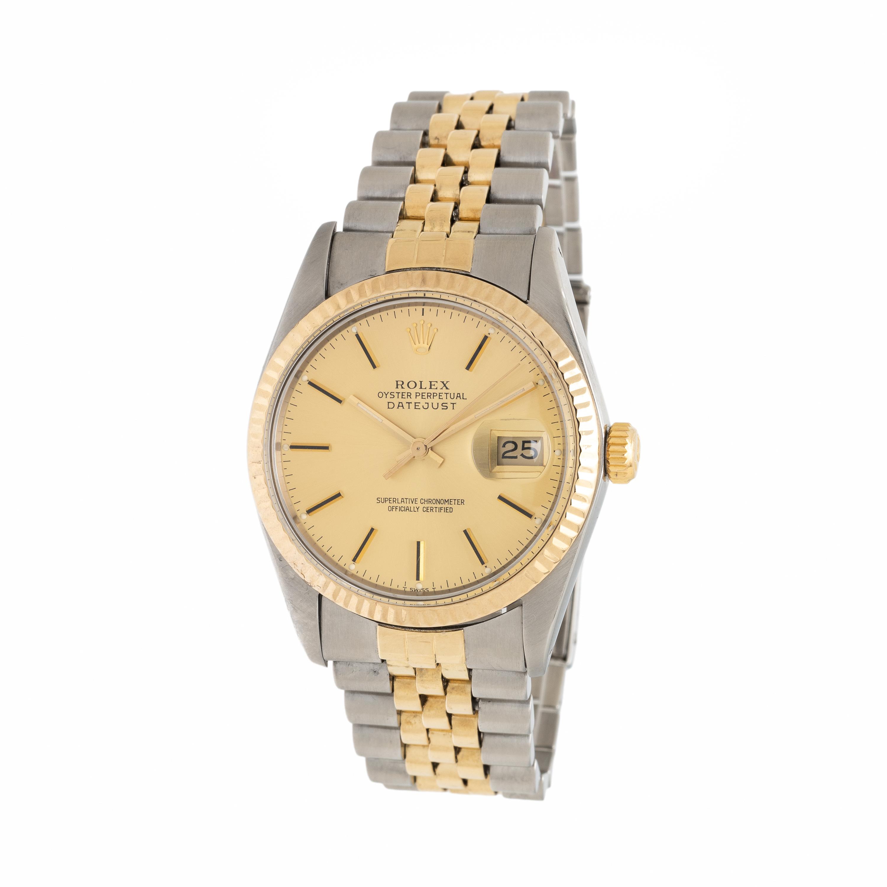 Rolex, Ref. 16013, Stainless Steel and Yellow Gold 'Datejust' Watch