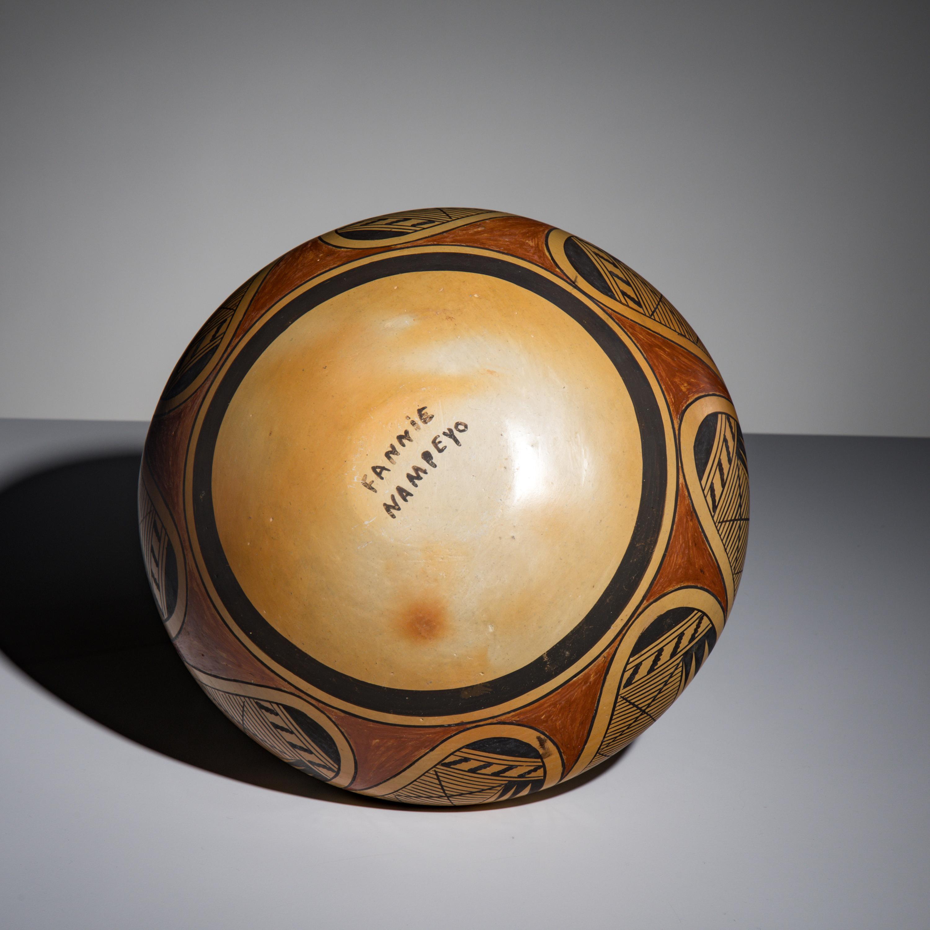 Fannie Nampeyo (Hopi-Tewa, 1900-1987) — Polychrome Pottery Jar, with Migration Pattern