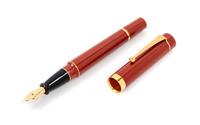 A Visconti Monte Carlo Russet Bakelite Fountain Pen