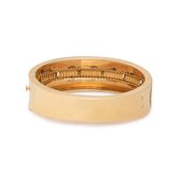 YELLOW GOLD AND DIAMOND BANGLE BRACELET