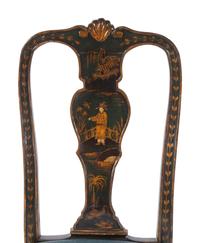 A Queen Anne Chinoiserie Decorated Side Chair