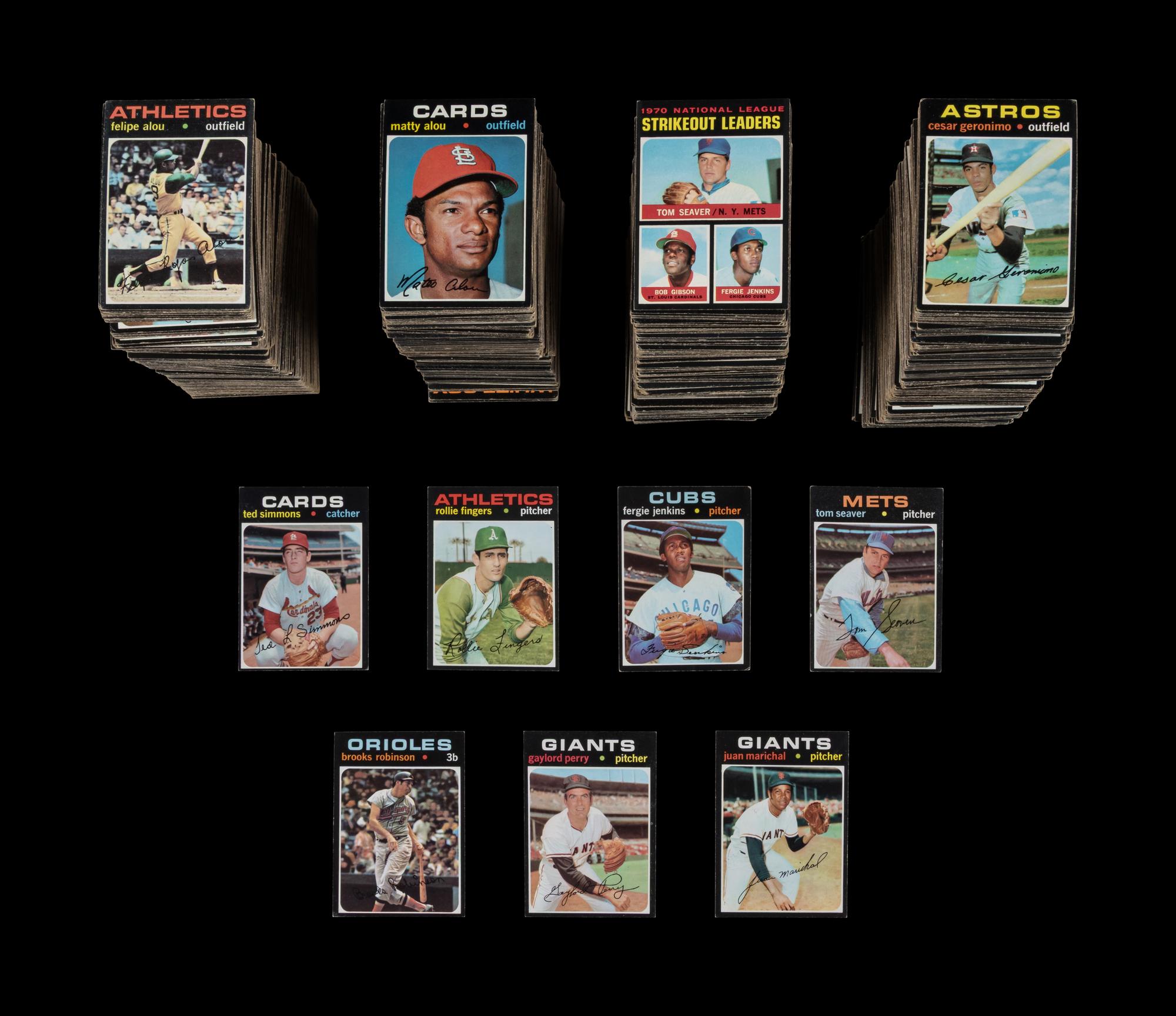 A Collection of Over 1,100 1971 Topps Baseball Cards