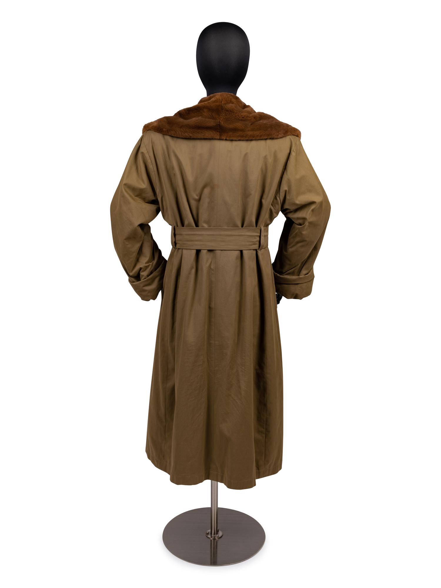 Jil Sander Fur Trimmed Coat, 1990s
