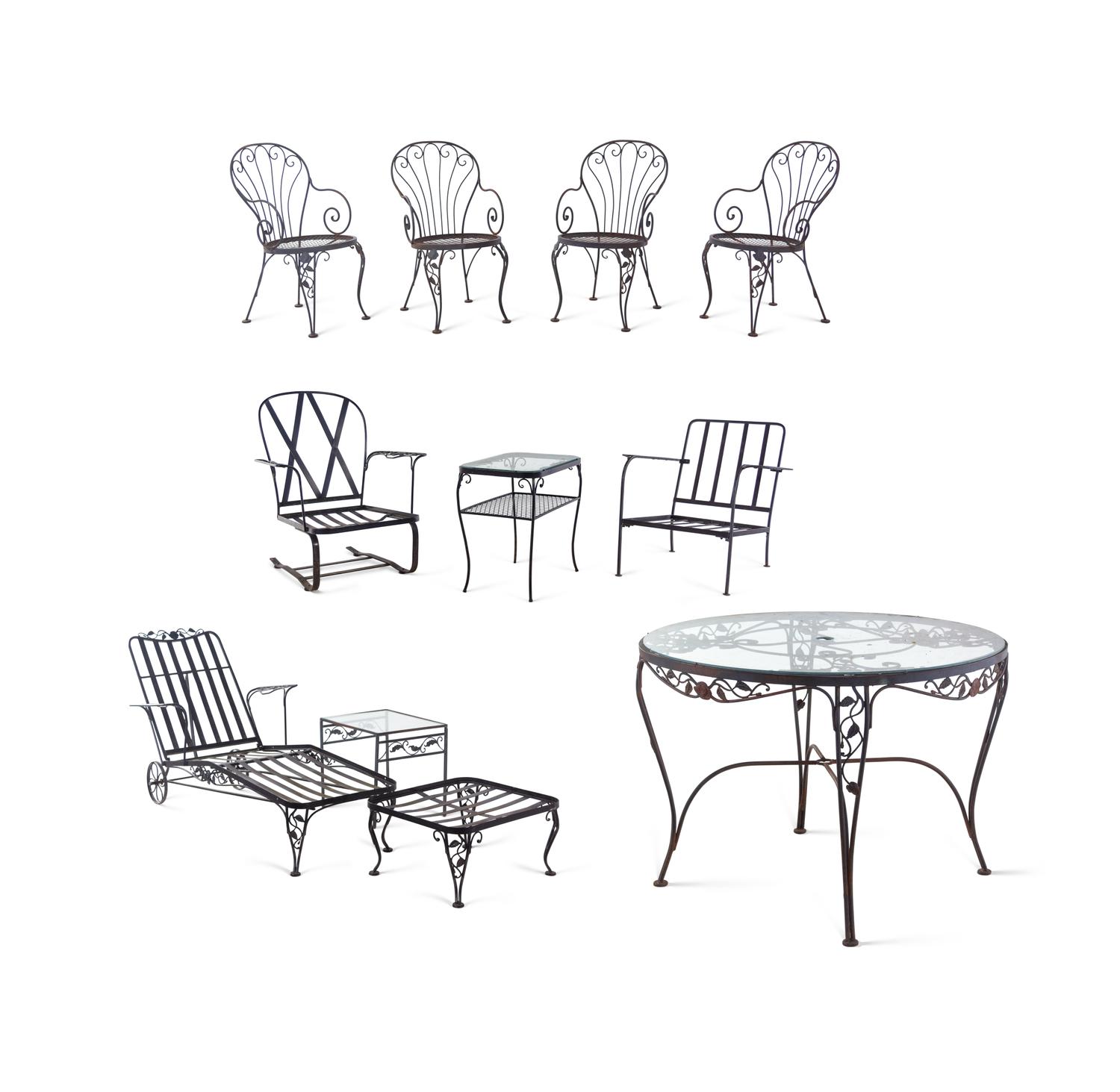 A Collection of Metal Garden Furniture