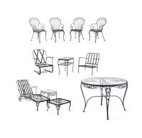 A Collection of Metal Garden Furniture