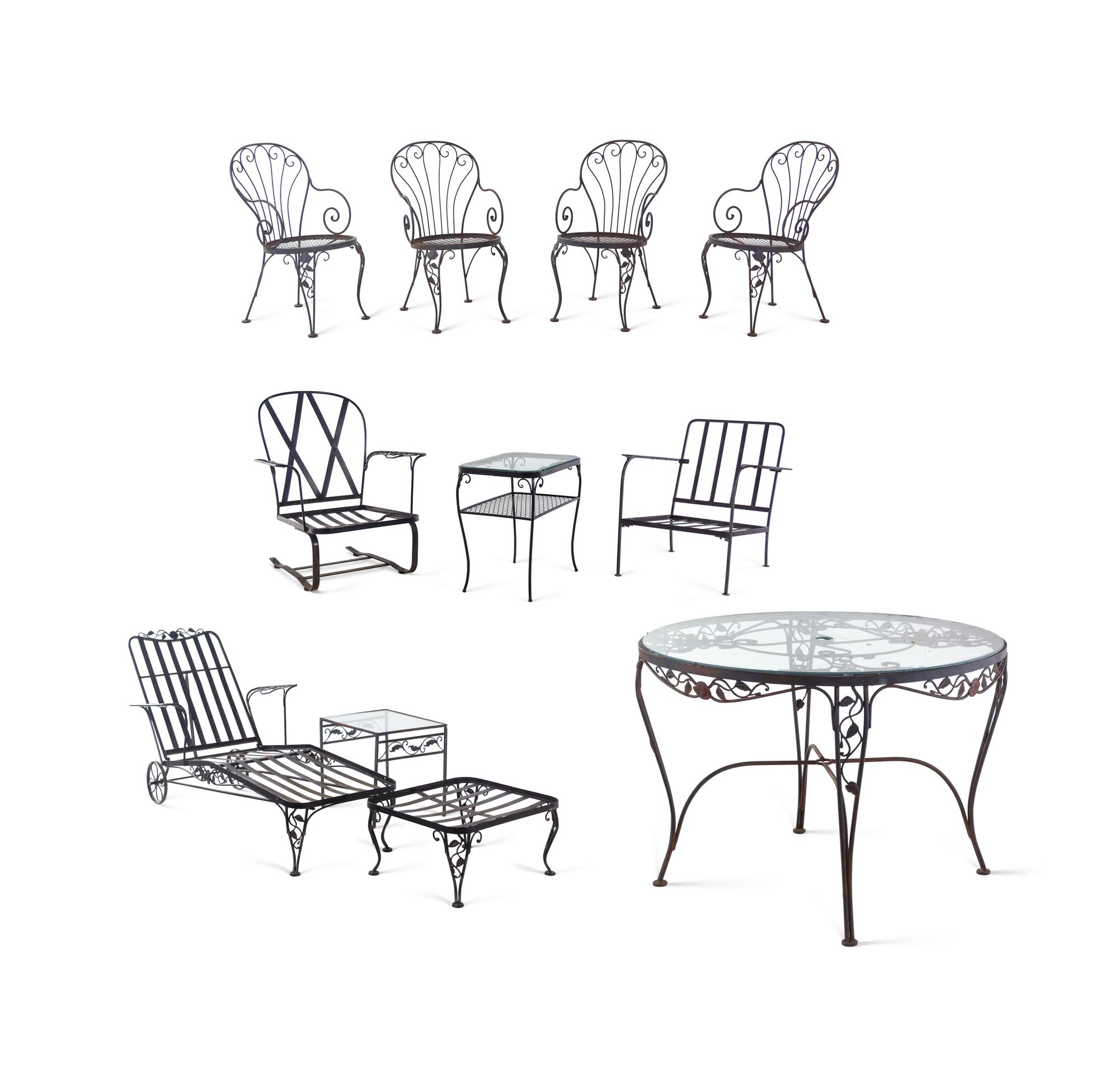 A Collection of Metal Garden Furniture