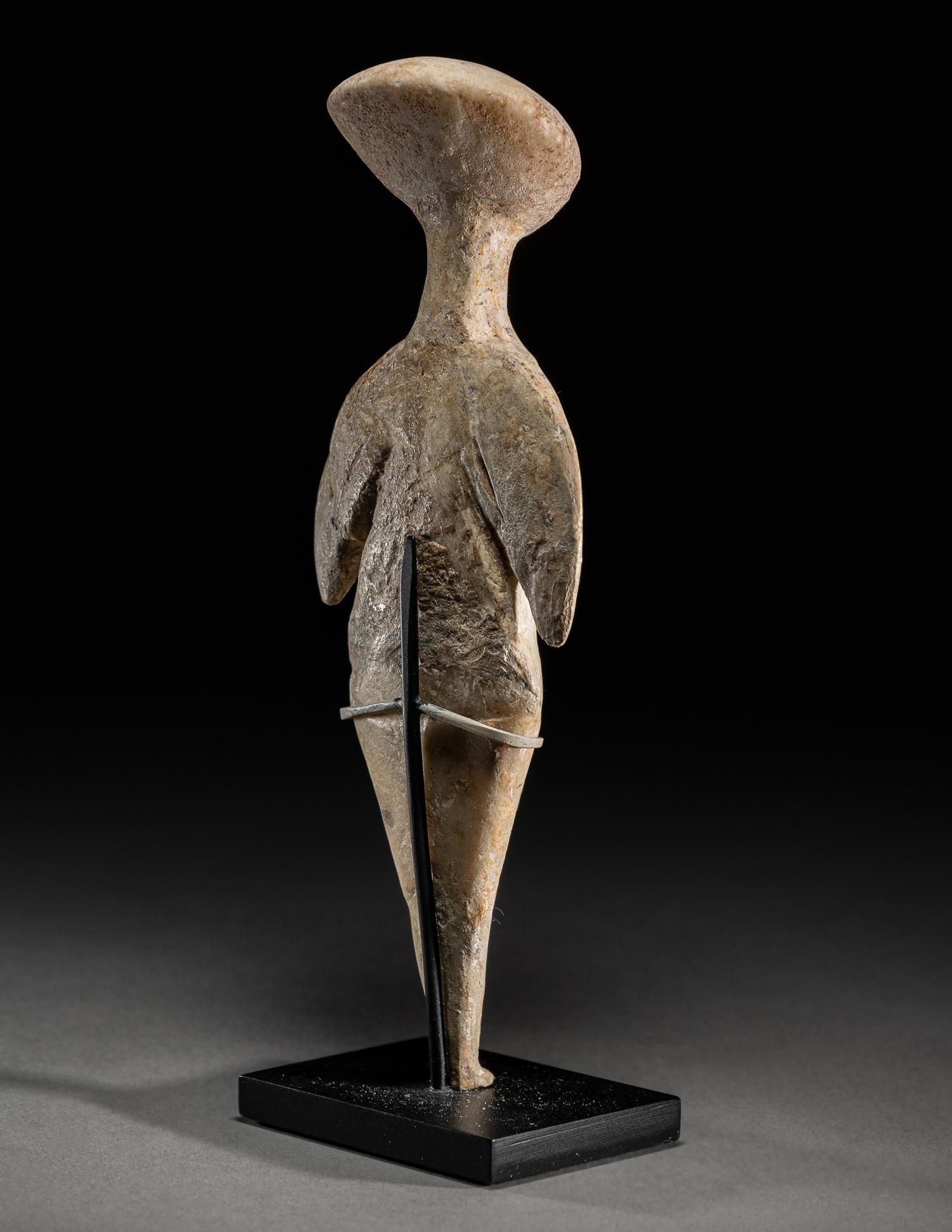 A Chalcolithic Marble Standing Female Idol