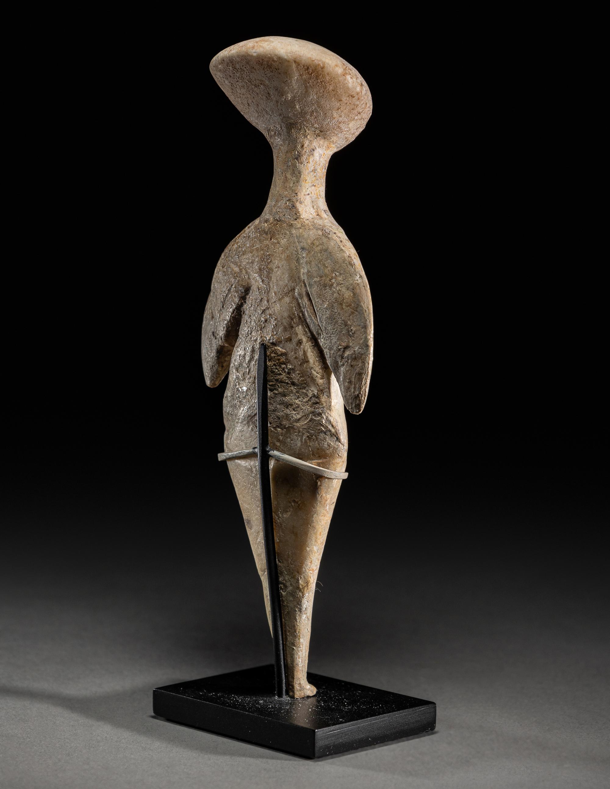 A Chalcolithic Marble Standing Female Idol