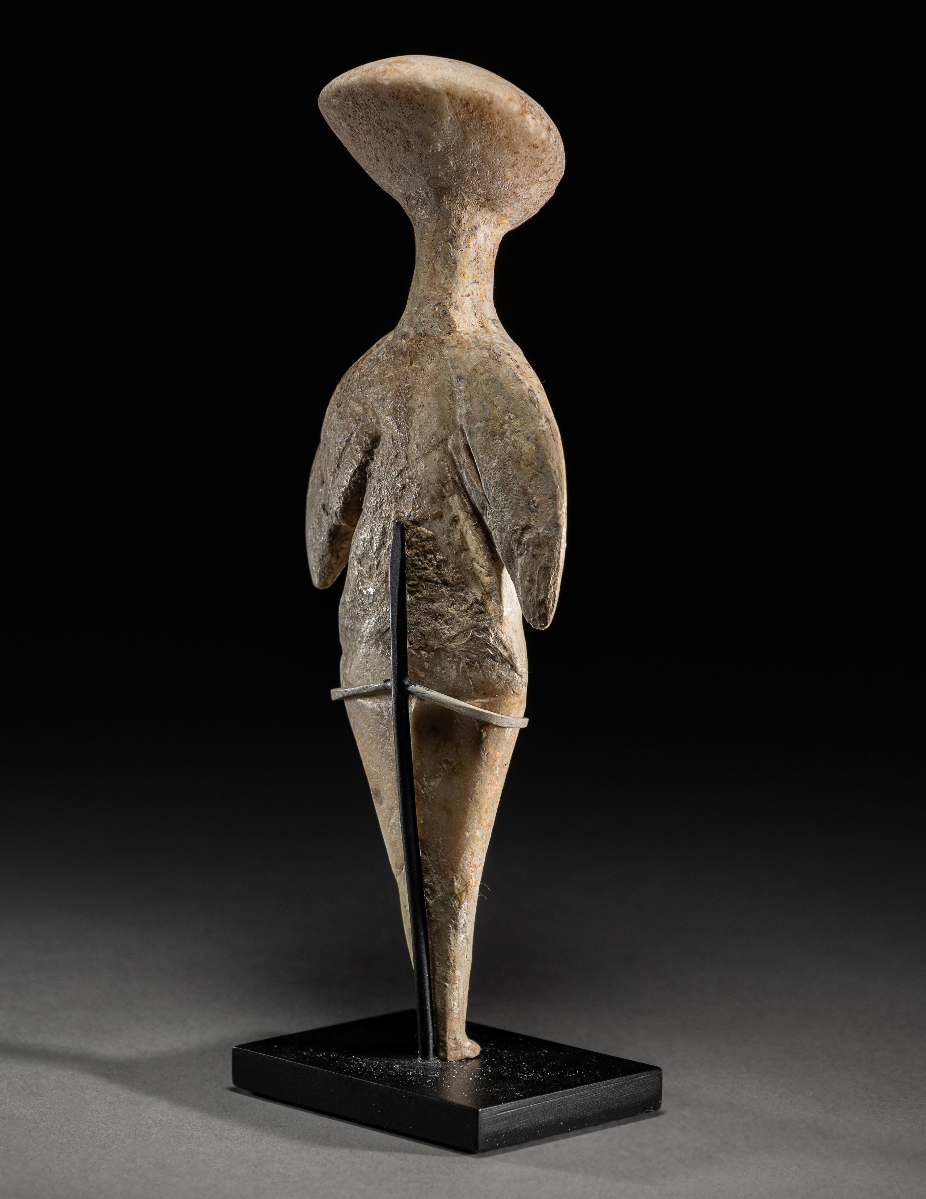 A Chalcolithic Marble Standing Female Idol