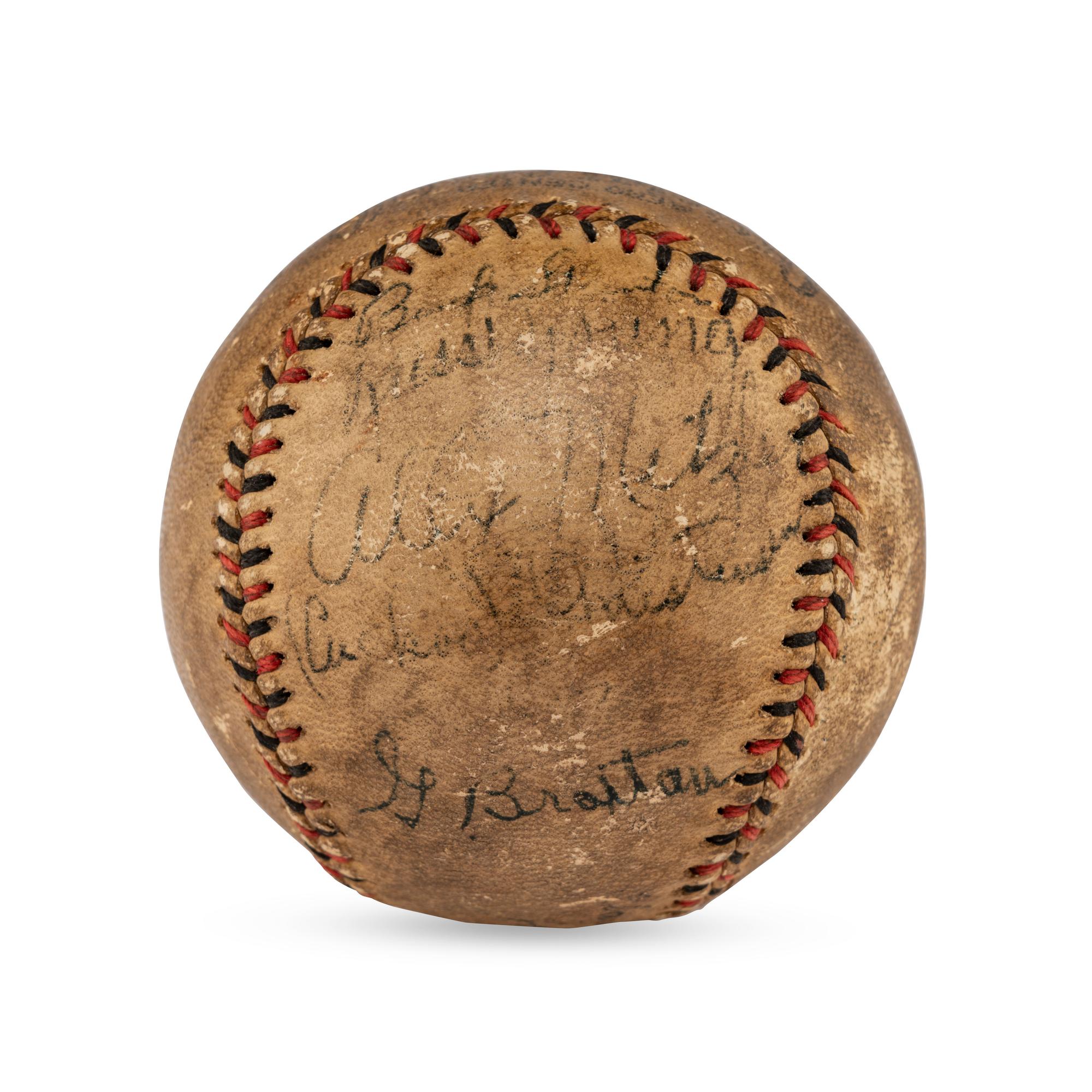 A 1931 St. Louis Browns Team Signed Autograph Baseball Featuring Benny Bengough (Beckett Authenication Services)