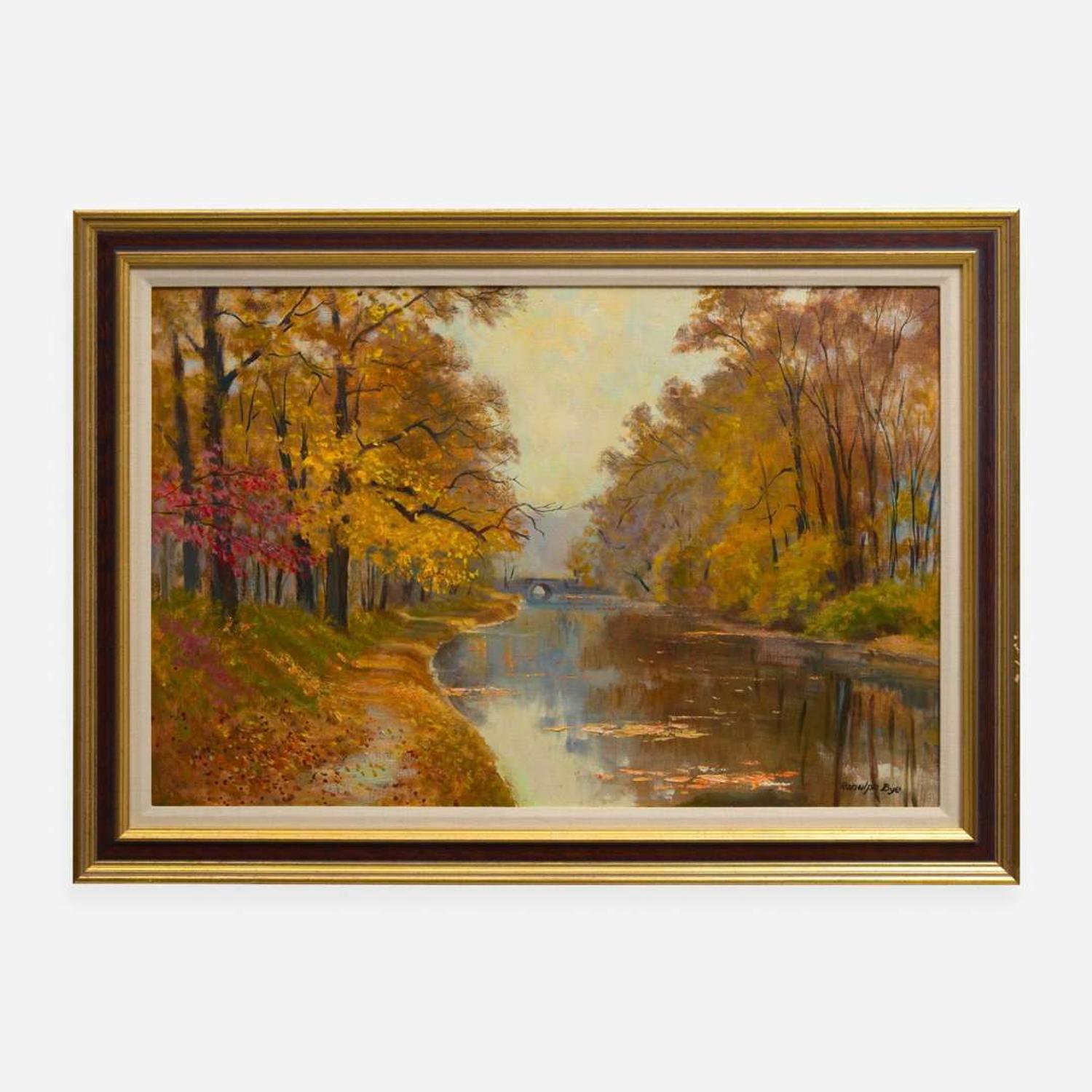 Ranulph Bye (American, 1916 - 2003) Along the Canal