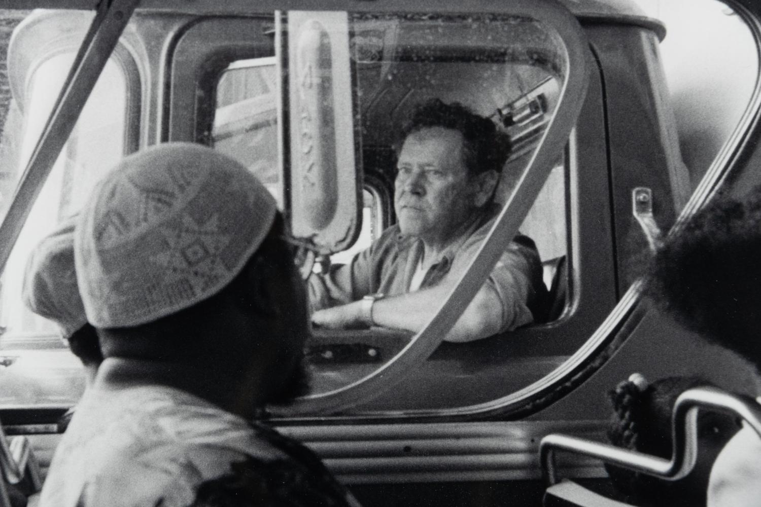 Bus Passing a Truck Driver from Visions of Hopes and Desires
