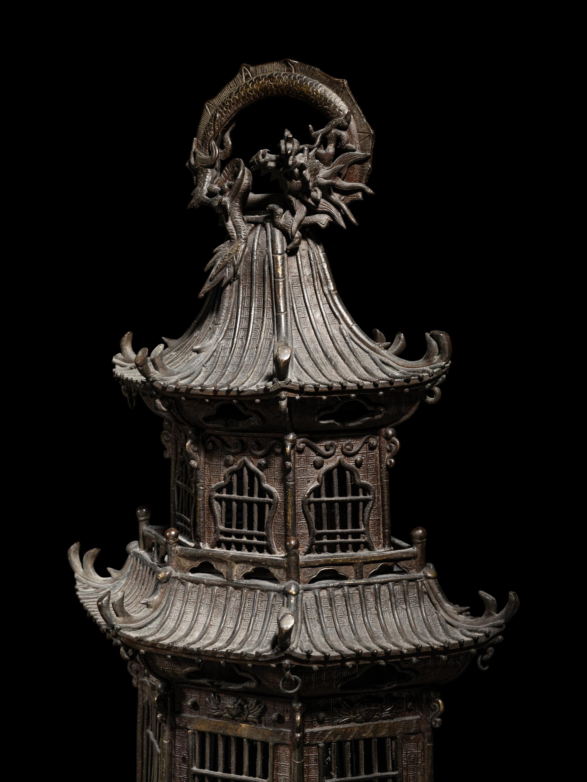 A Japanese Bronze Elephant-Form Incense Burner