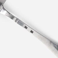 A silver fish slice / knife Likely French Colonial or Canadian, possibly Ignace François Ranvoyzé (1739-1819), early 19th century