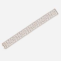 An 18K White Gold, Diamond, and Colored Diamond Bracelet
