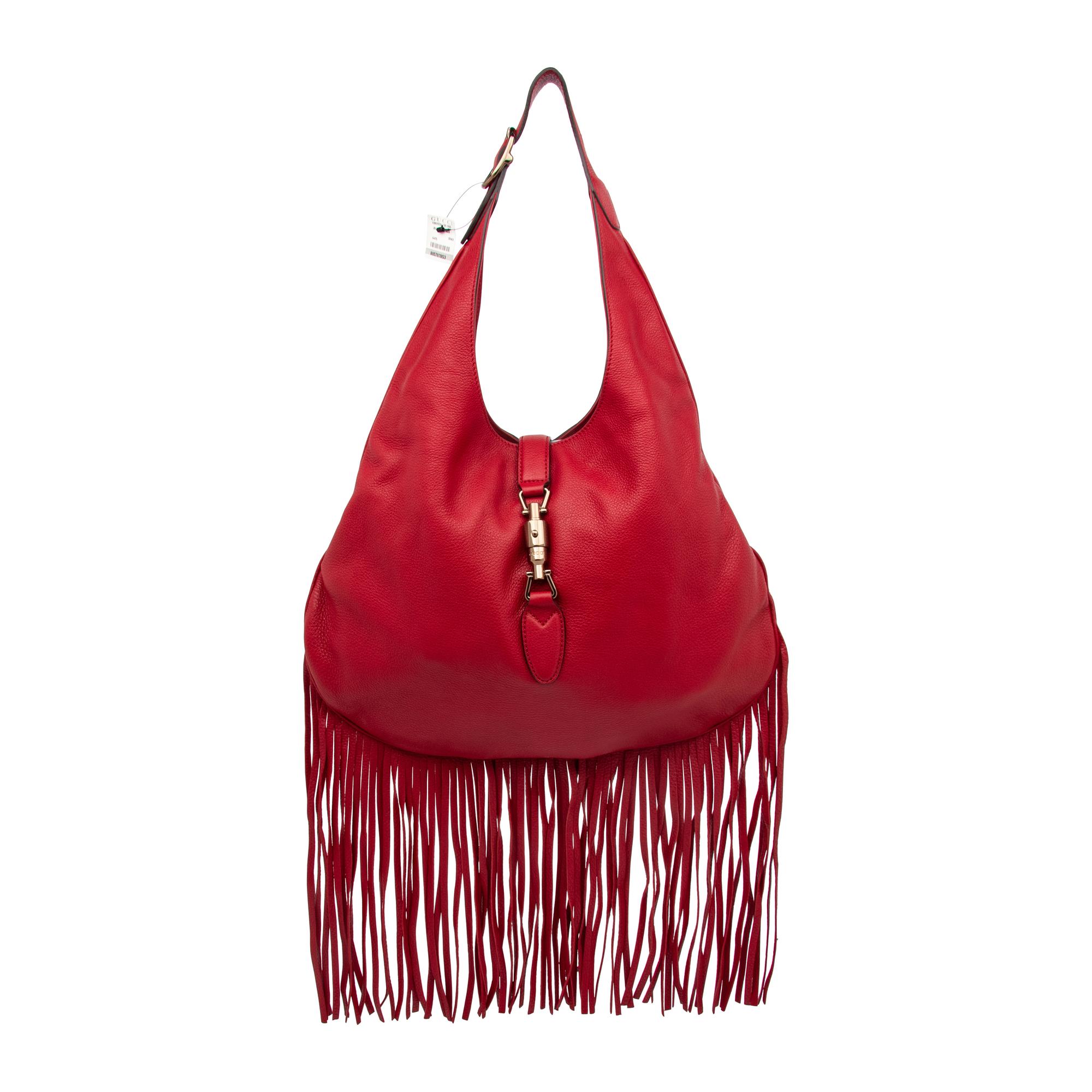 Gucci, Fringed Leather Jackie Hobo Bag