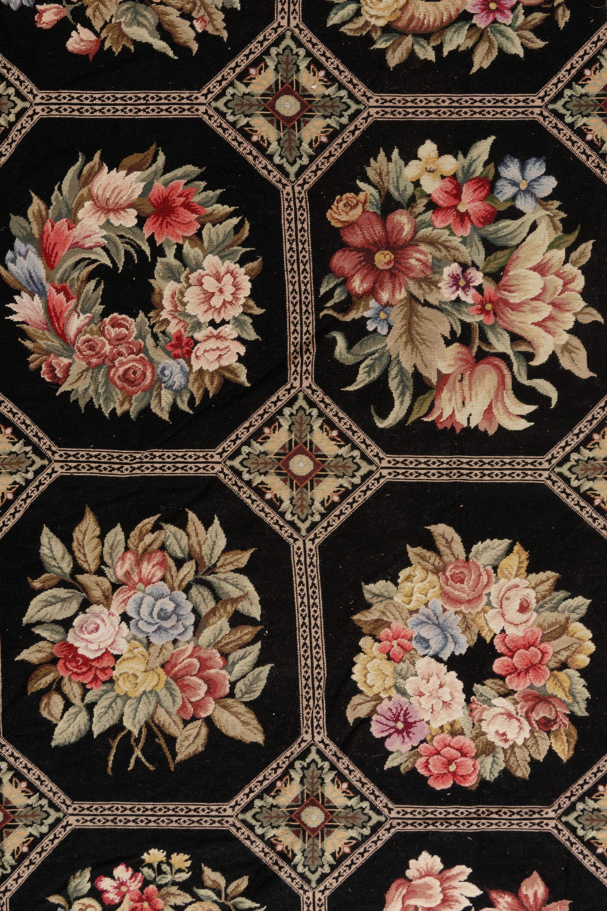 An Edwardian Style Needlepoint Rug