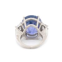 CEYLON COLOR-CHANGE SAPPHIRE AND DIAMOND RING
