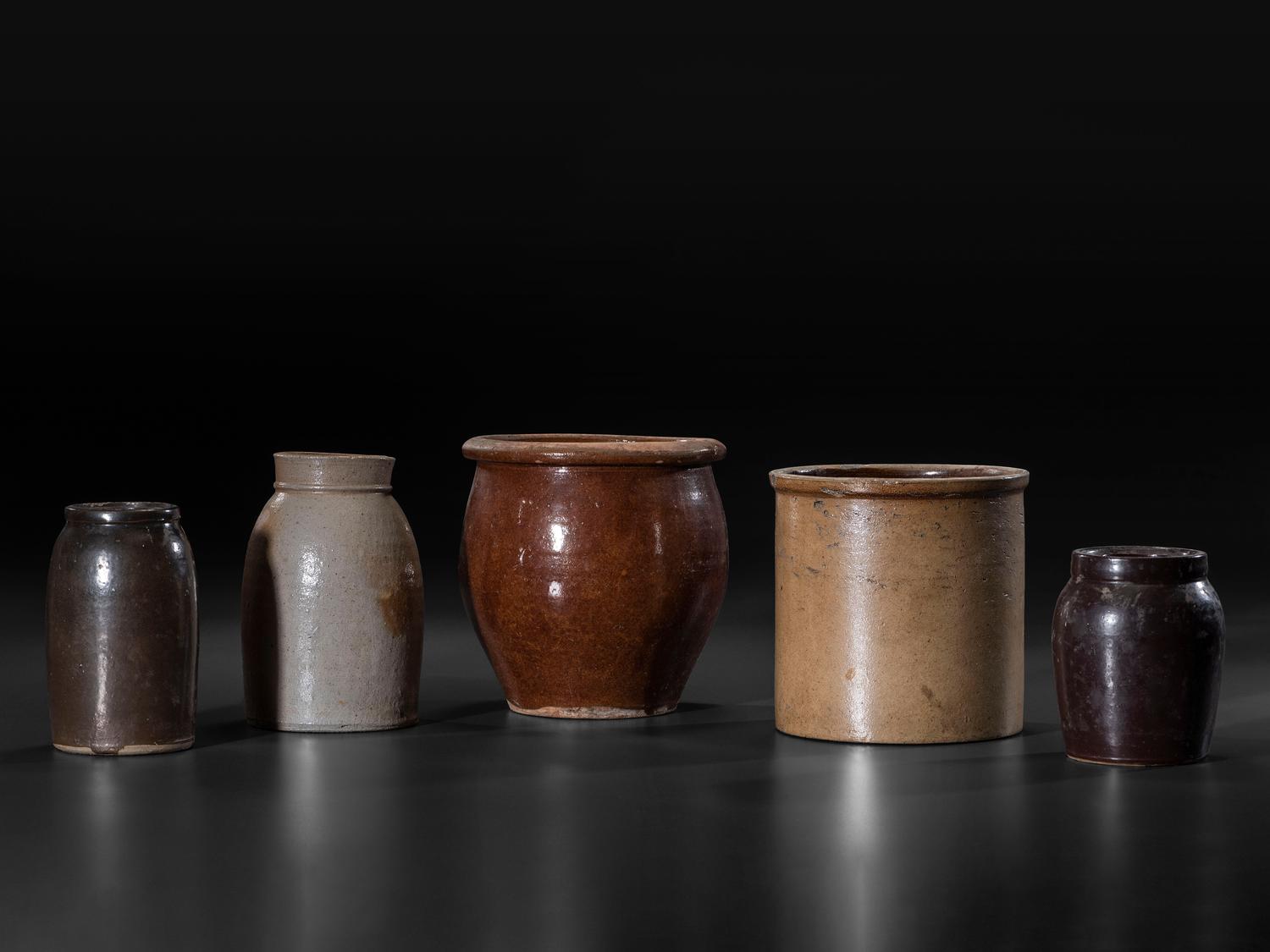 Twenty Stoneware Vessels