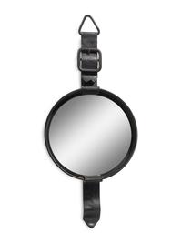 A Wrought Iron Belt-Form Wall Mirror