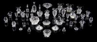A Collection of Glass Table Articles Height of tallest decanter 1 1/8 inches.