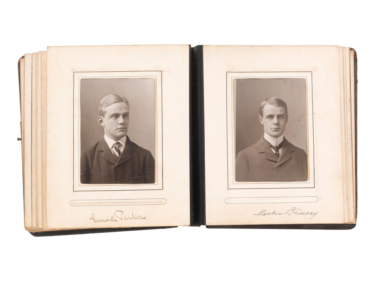 [EDUCATION]. Yale University Skull & Bones photographic album incl. African American man "Williams."