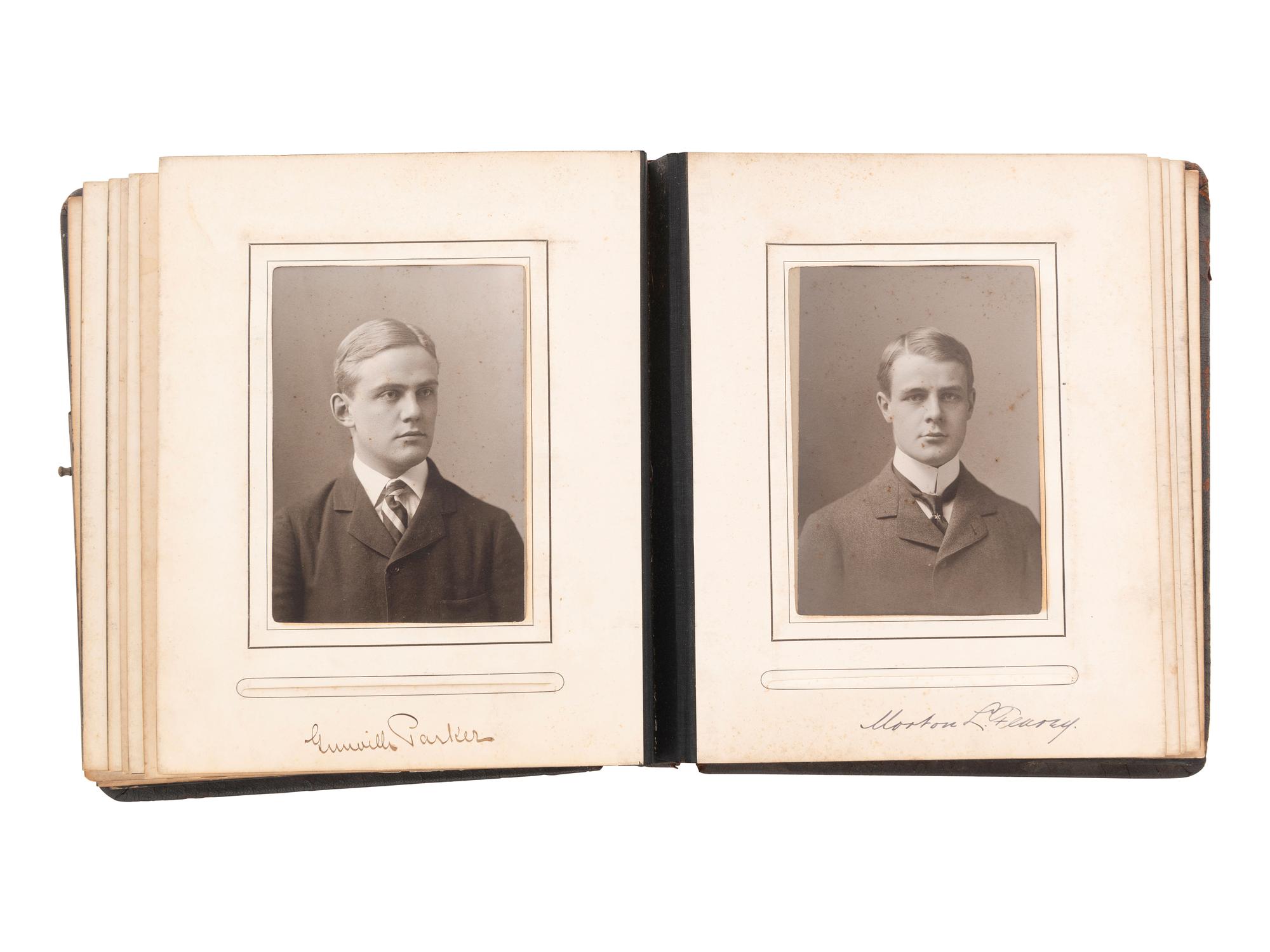 [EDUCATION]. Yale University Skull & Bones photographic album incl. African American man "Williams."