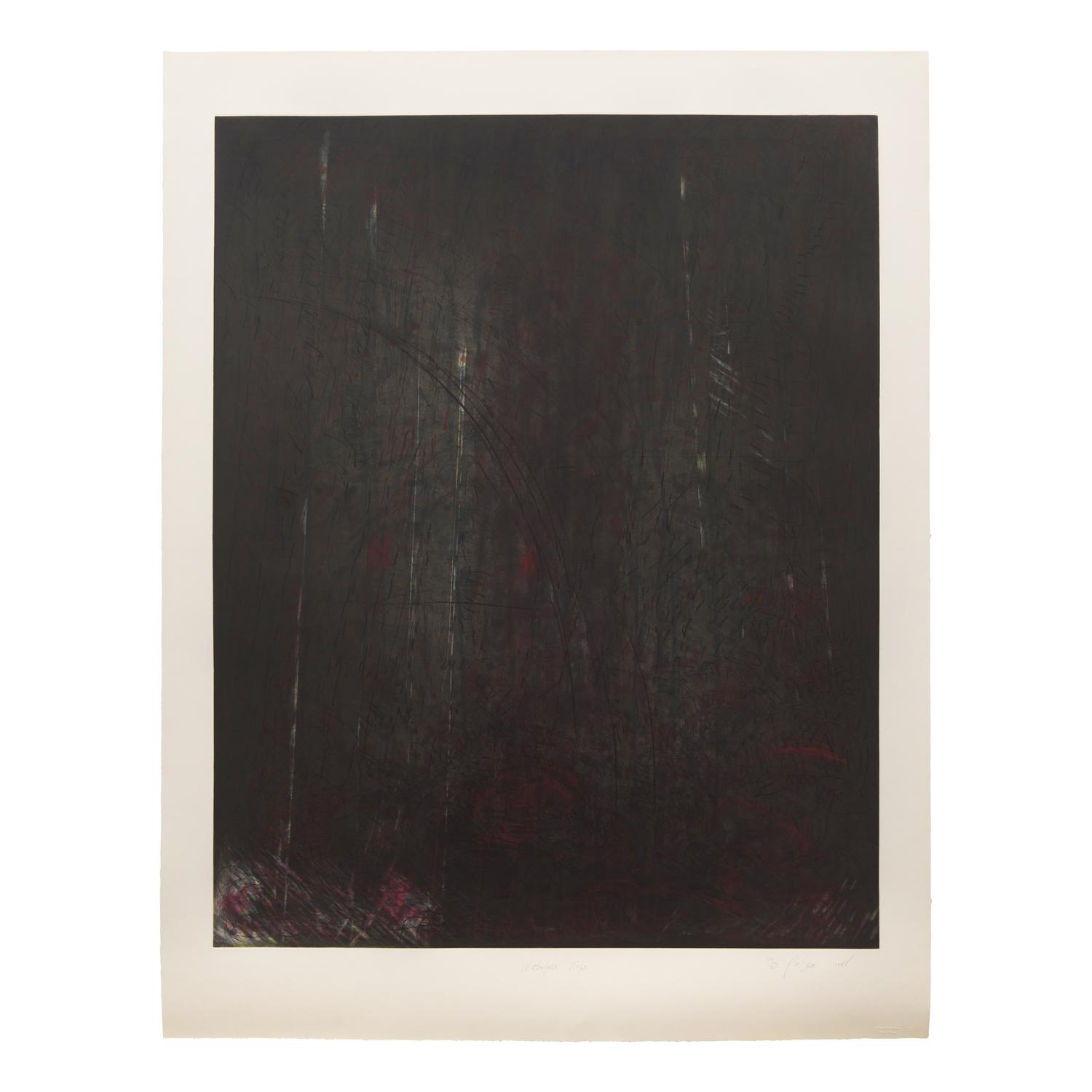 Pat Steir (American, 1940-2026) — Waterfall Night , 1988
