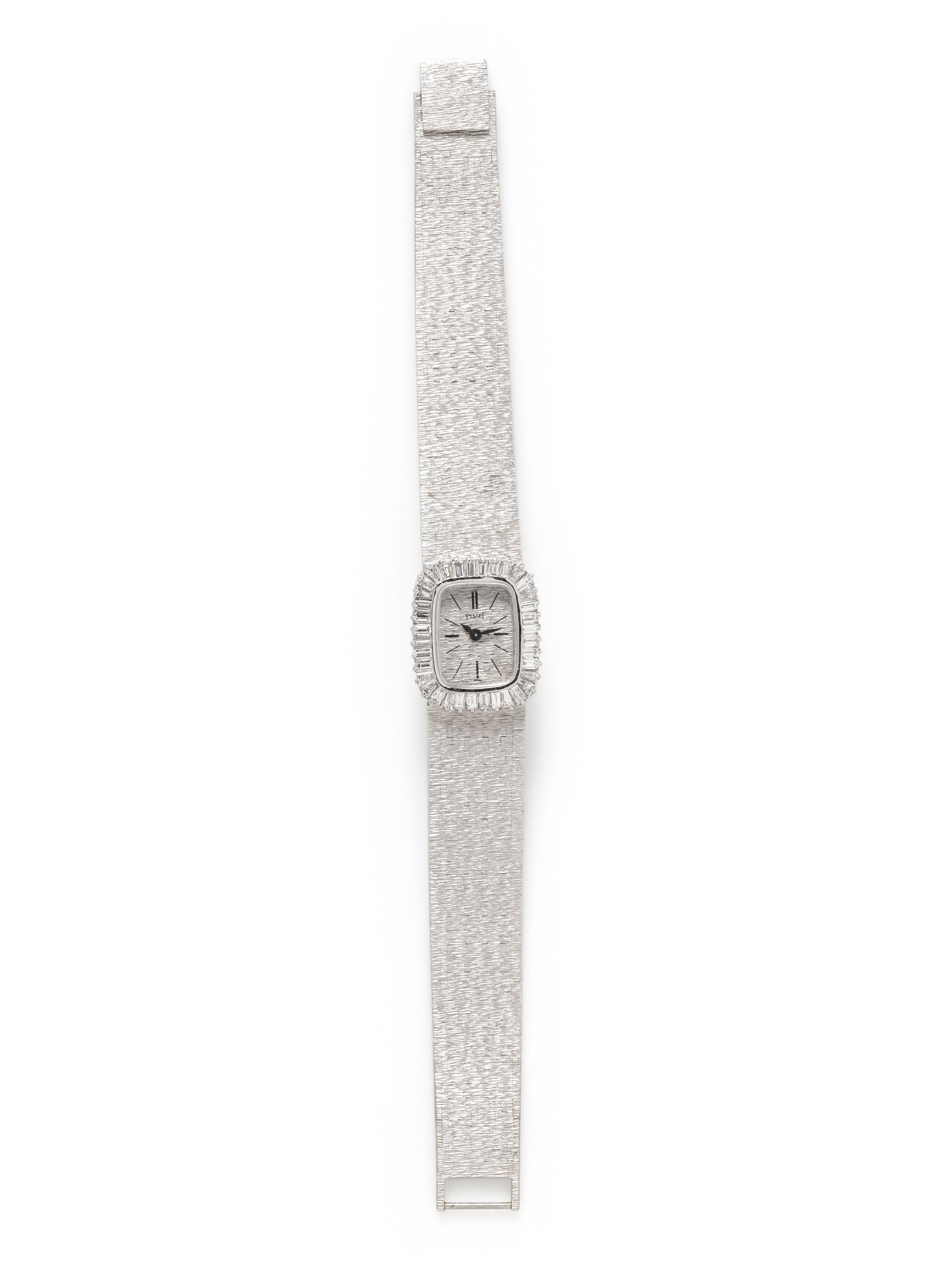 PIAGET, 18K WHITE GOLD AND DIAMOND WATCH