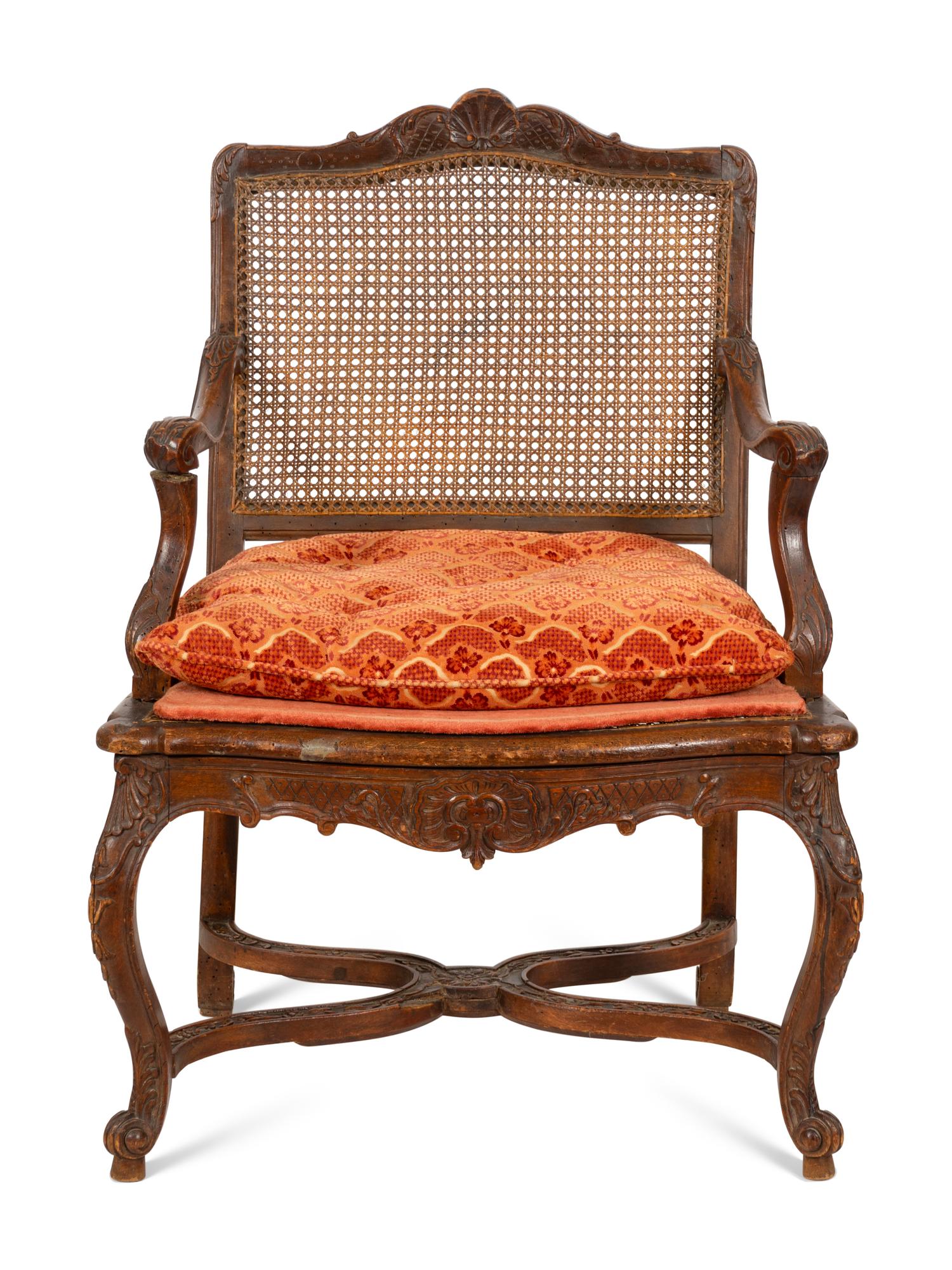 A Régence Walnut Fauteuil