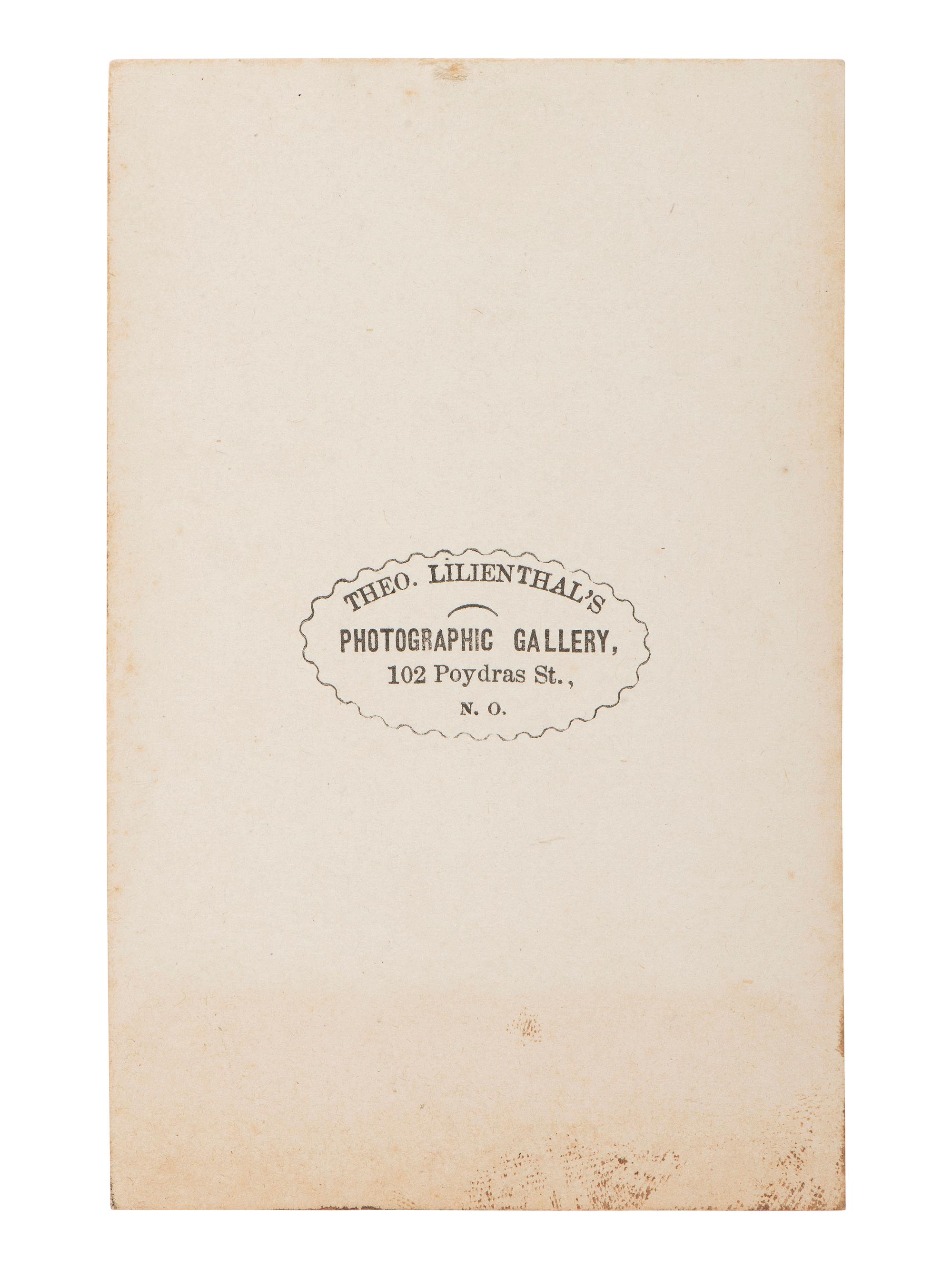[CIVIL WAR -- GRANT, ULYSSES S. (1822-1885)]. CDV of Ulysses S. Grant as major general. New Orleans, LA: T. Lilienthal, 1863.