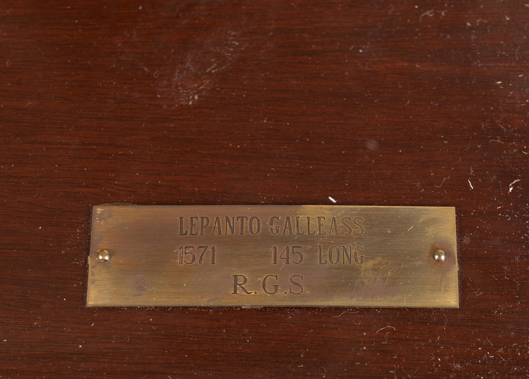 A Cased Model of Lepanto Galleass