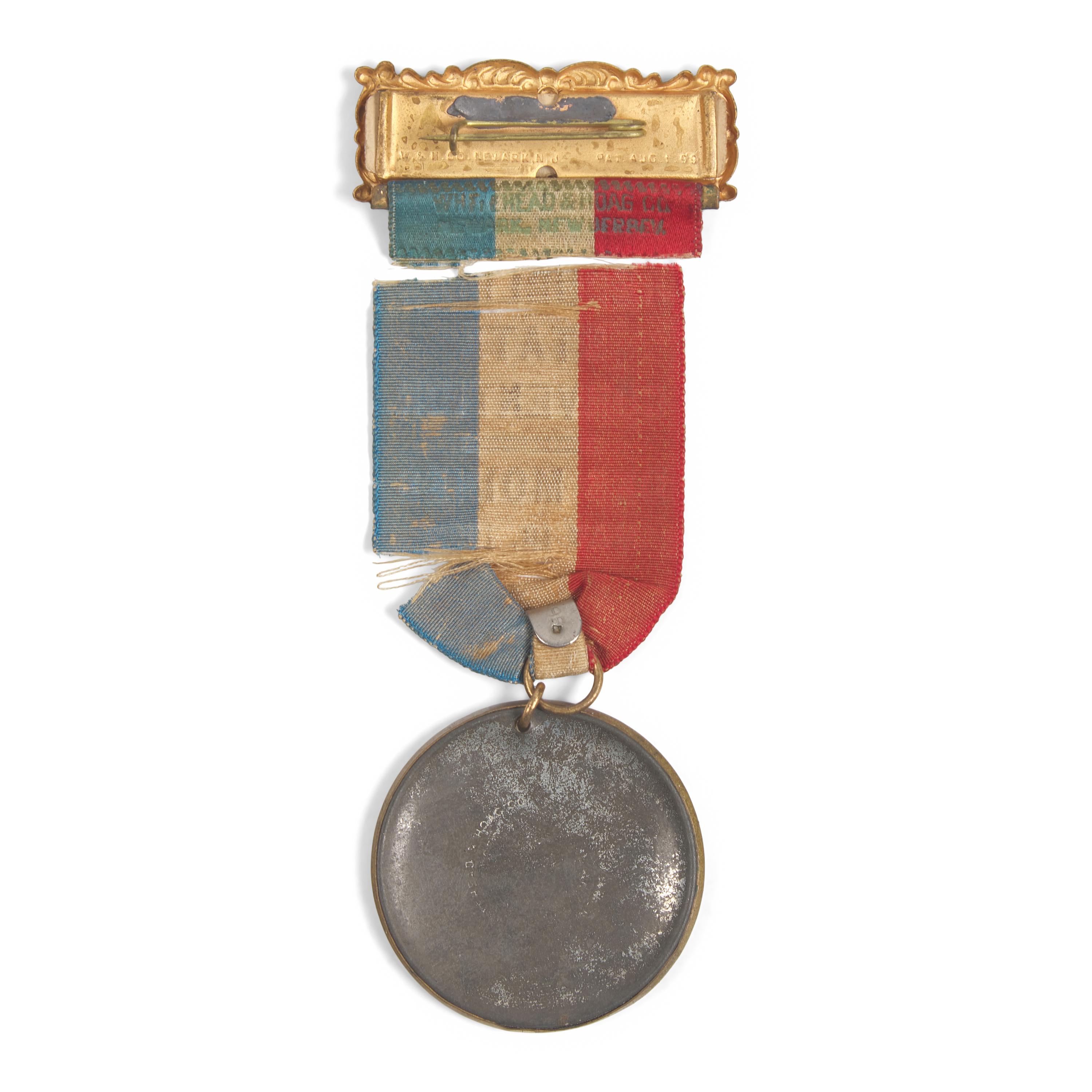 [Presidential] [Roosevelt, Theodore] 1904 Republican State Convention badge featuring cello portrait of Theodore Roosevelt