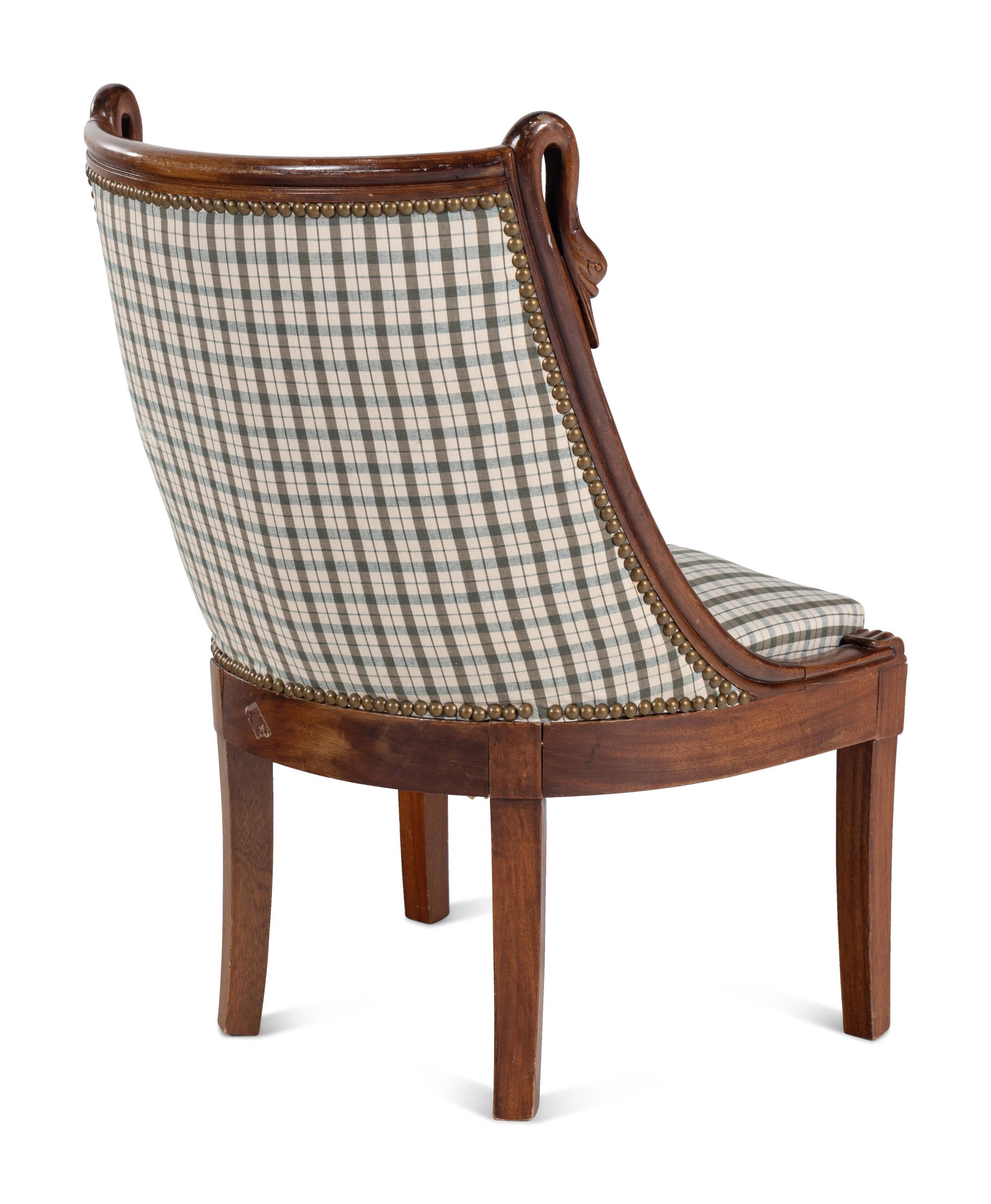 An Empire Style Low Side Chair