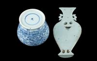 Two Chinese Blue and White Porcelain Wares