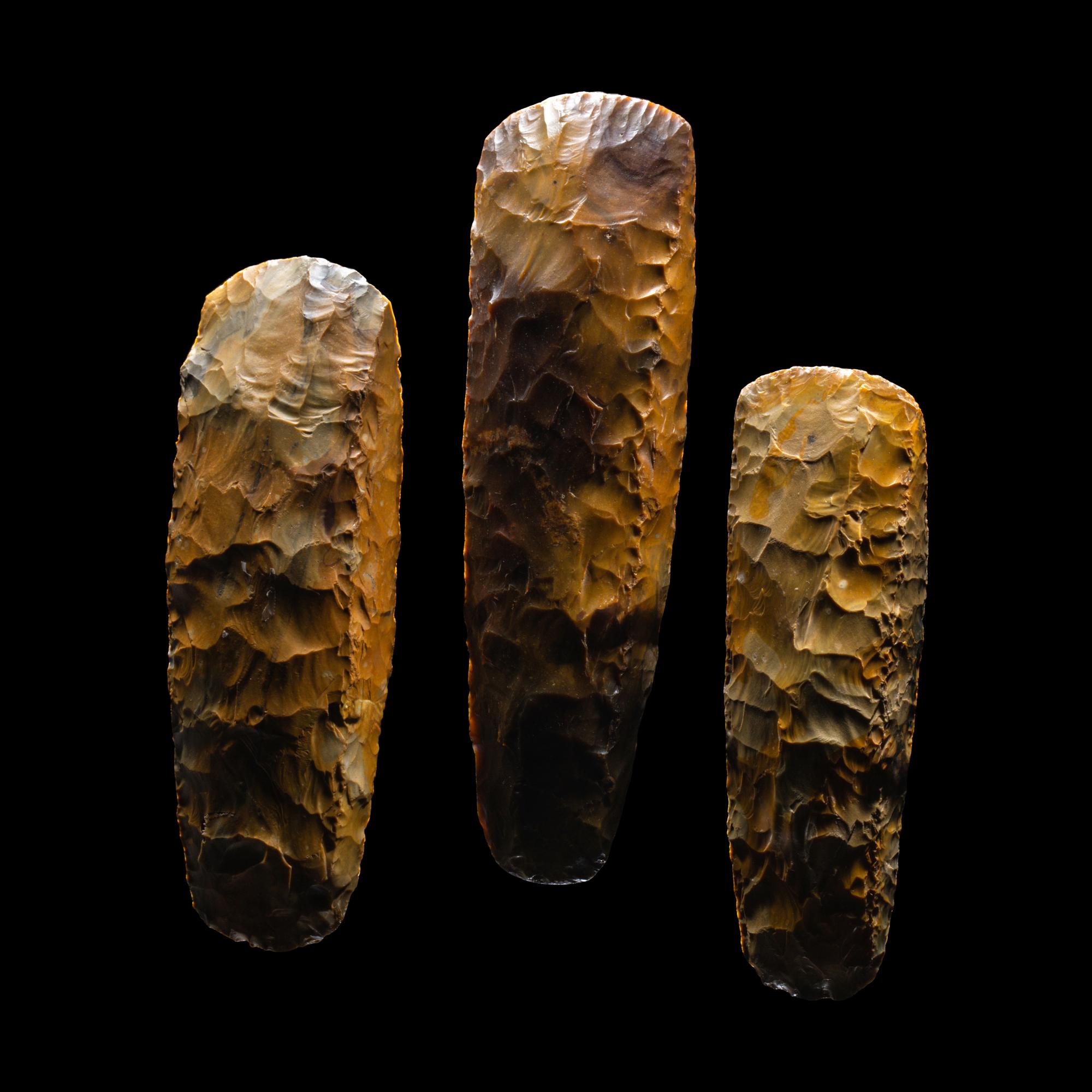 Three Neolithic Flint Thin-Butted Axes