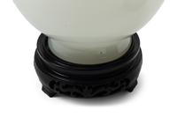 A Pair of Chinese Export White Glass Vases