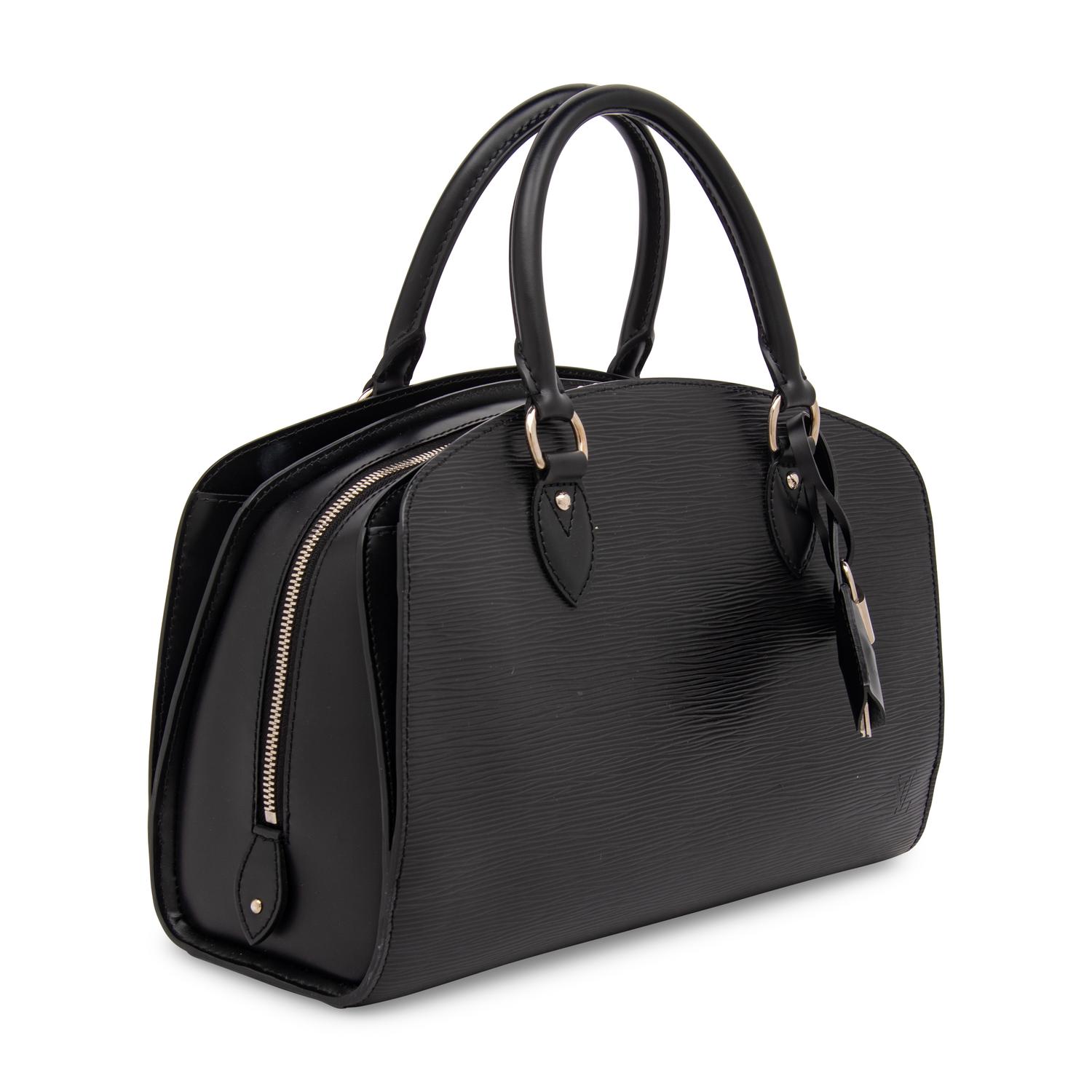 Louis Vuitton, Black Epi Pont-Neuf Handbag