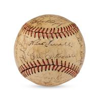 A 1950 Detroit Tigers Team Signed Autograph Baseball