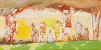 Three works: Golfers