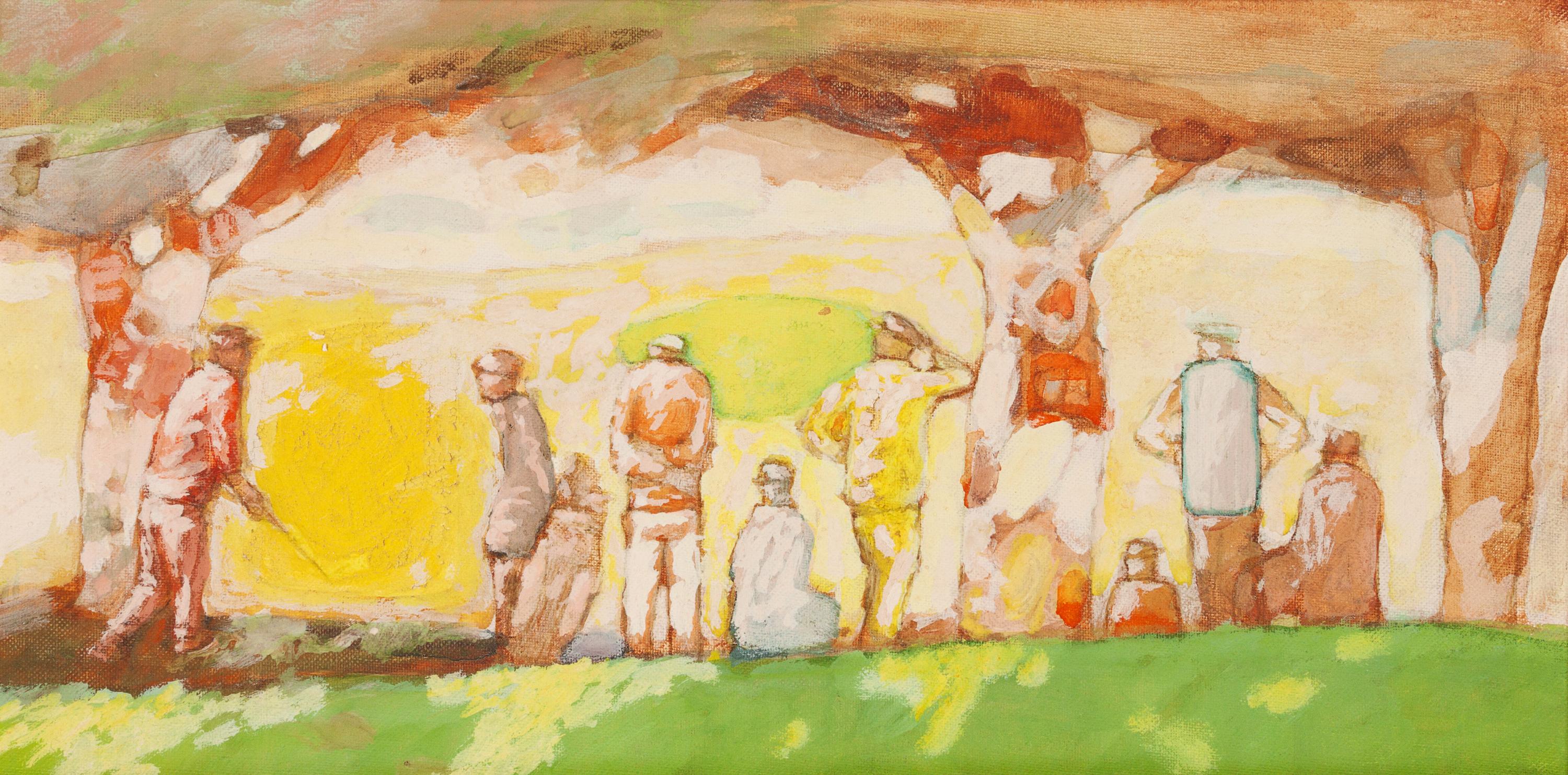 Three works: Golfers