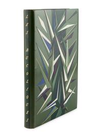 [BINDING]. VALÉRY, Paul (1871-1945) and Jacques VILLON (1875-1963). Les Bucoliques de Virgile. Lithographies originales en couleurs de Jacques Villon . Paris: Scripta & Picta, 1953.