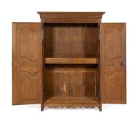 A French Provincial Carved Oak Armoire