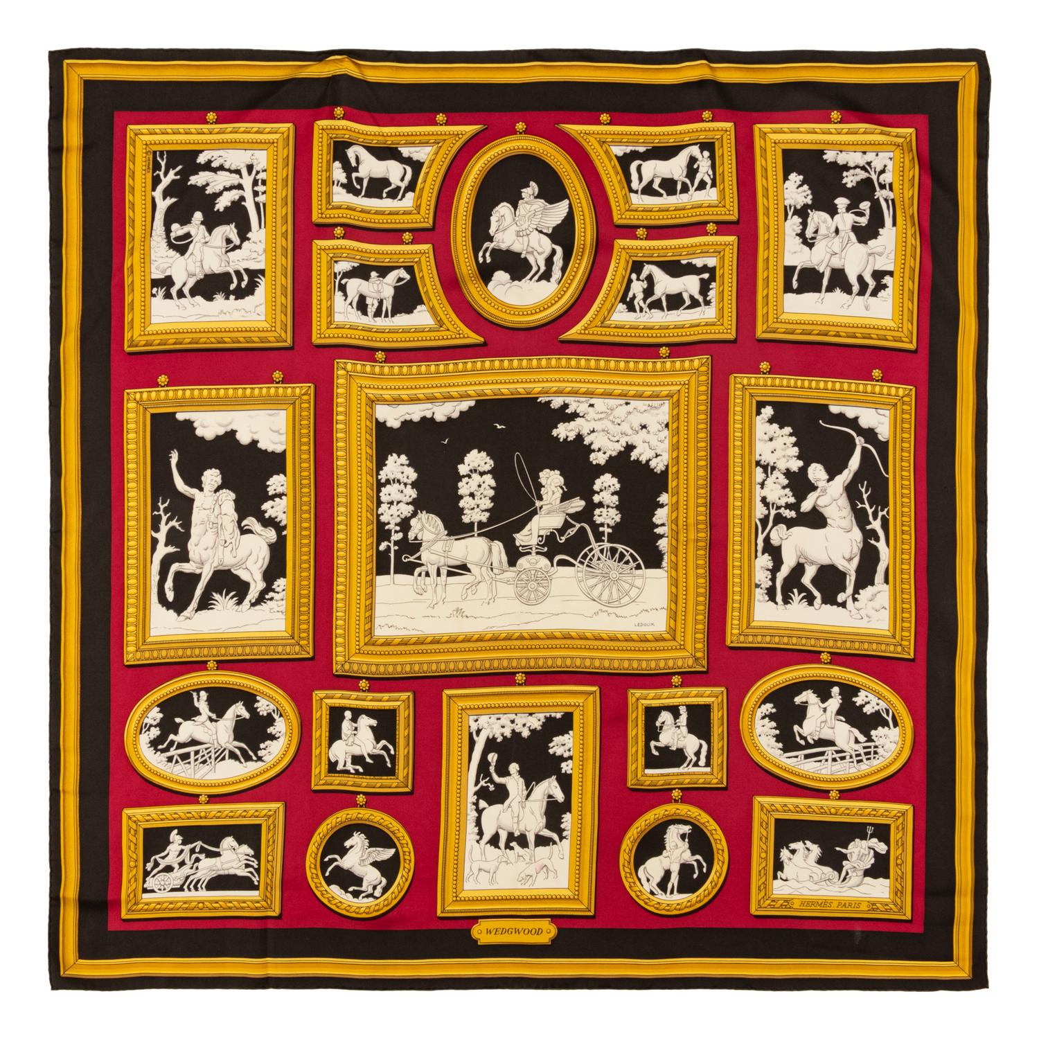 Four Hermès Scarves