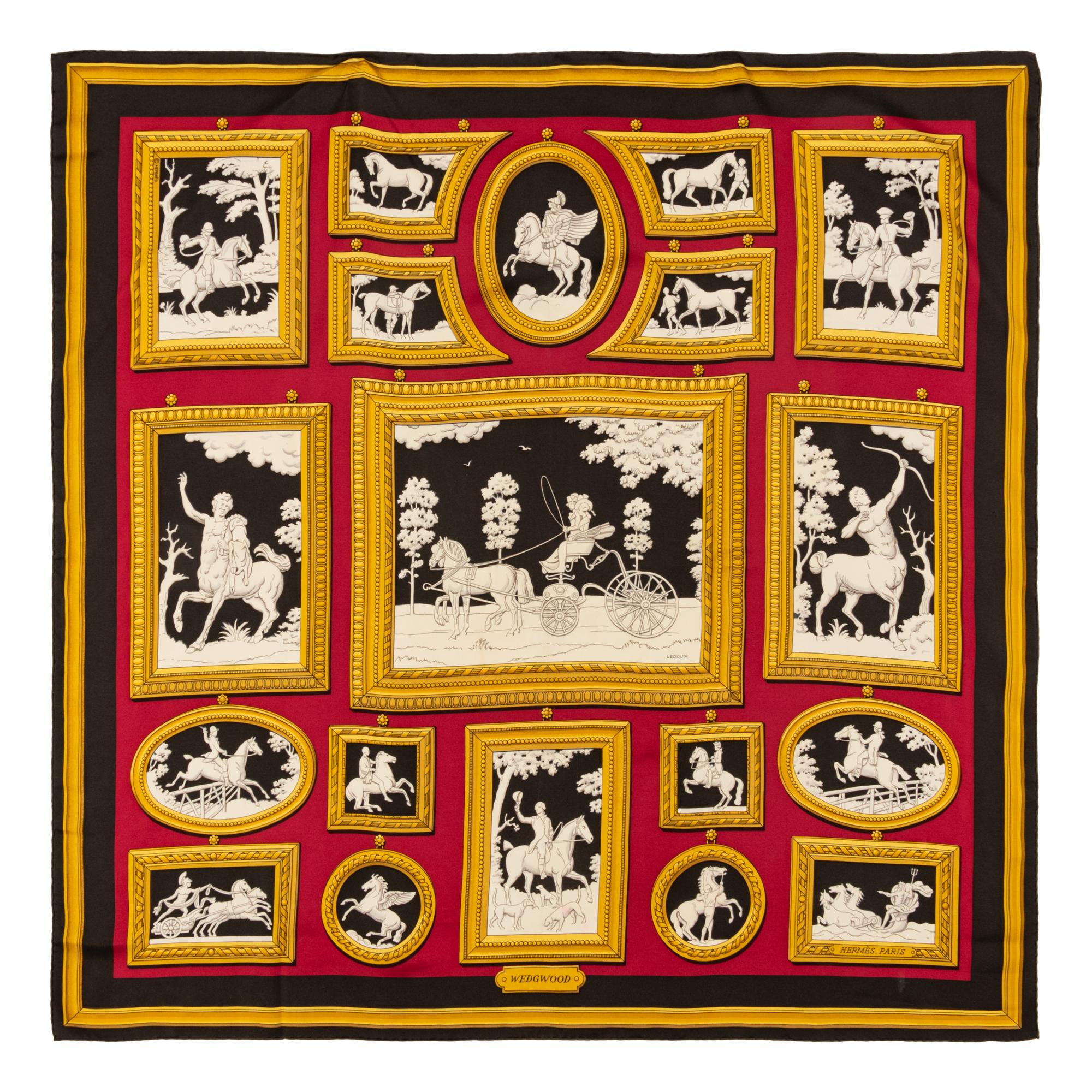 Four Hermès Scarves