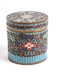 A Chinese Cloisonne Box Height 3 inches. — 19TH CENTURY