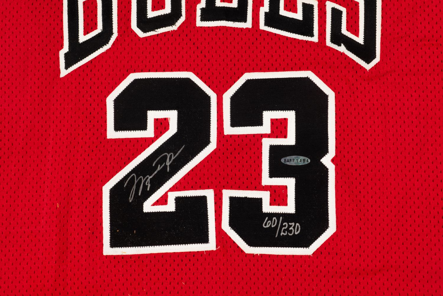 A Michael Jordan Signed Autograph Limited Edition 1999 Chicago Bulls Retirement Jersey (Upper Deck Authenticated)