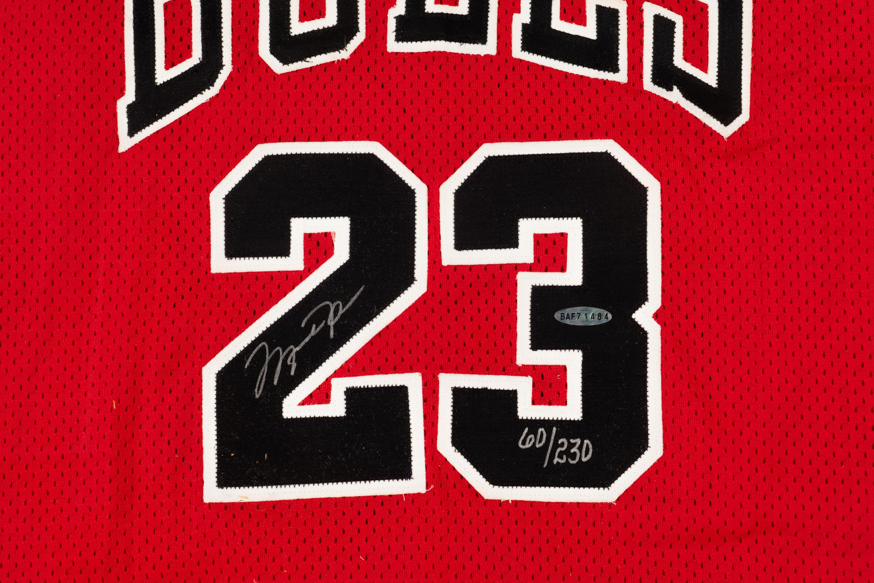 A Michael Jordan Signed Autograph Limited Edition 1999 Chicago Bulls Retirement Jersey (Upper Deck Authenticated)