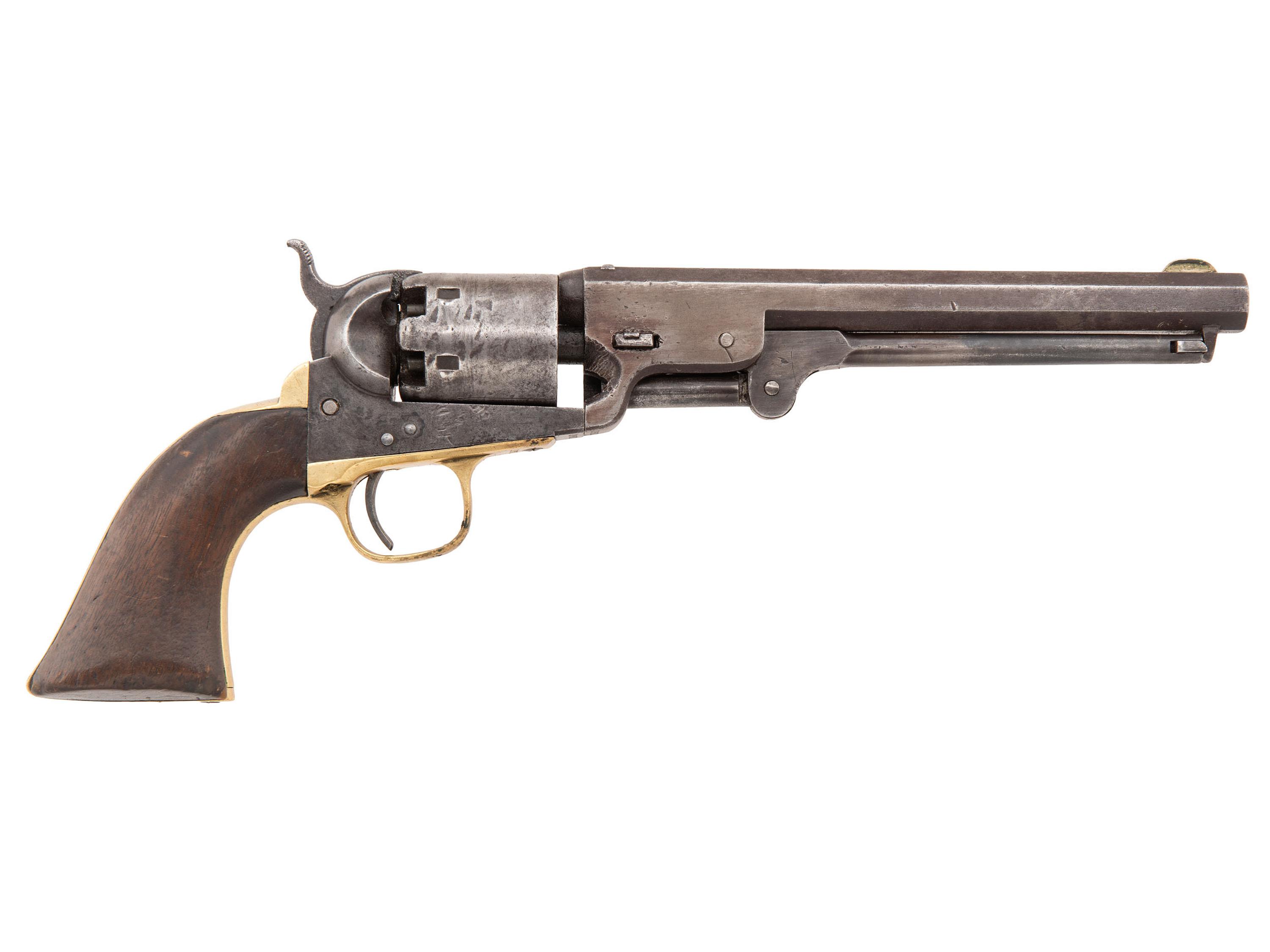 Colt Model 1851 Navy Revolver with Reproduction Holster